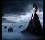 girl, death, foggy, gothic